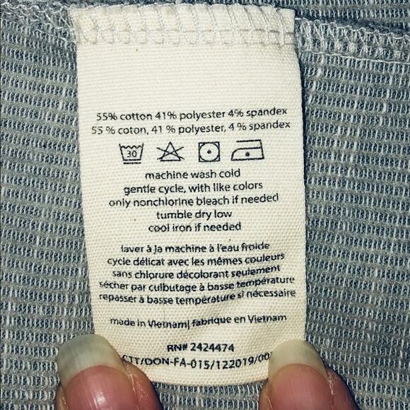 New Donni Cardigan Sweater XL oversized ribbed Neutral Oatmeal Stretch Pockets - Picture 8 of 8